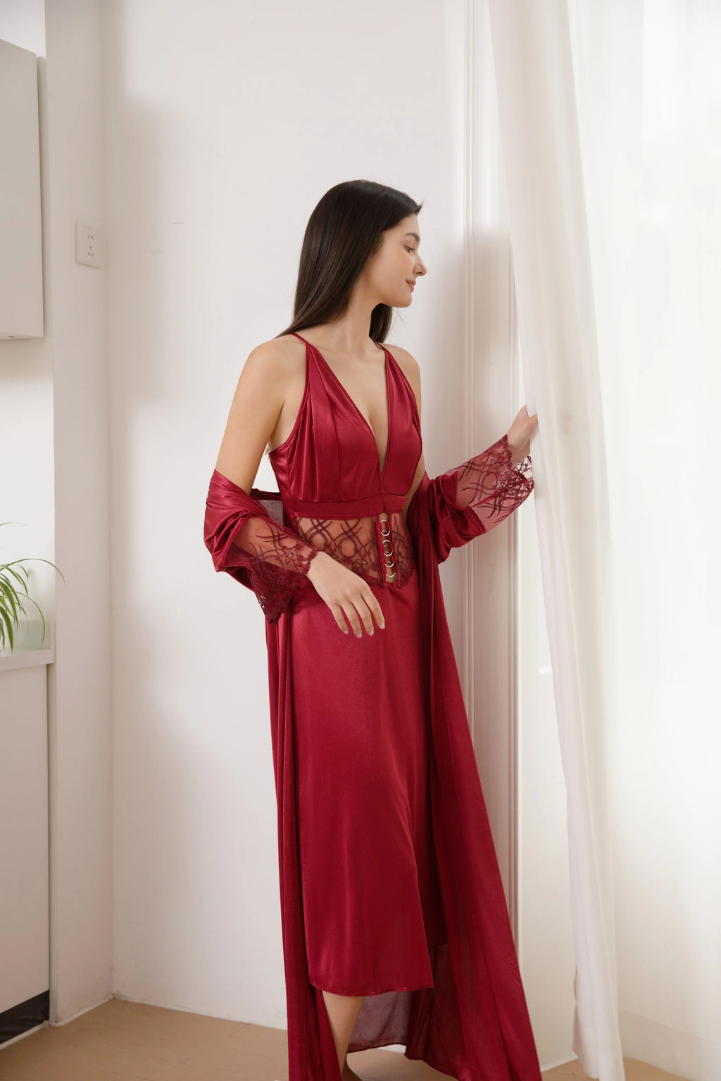 2 Pcs Long Gown-3602