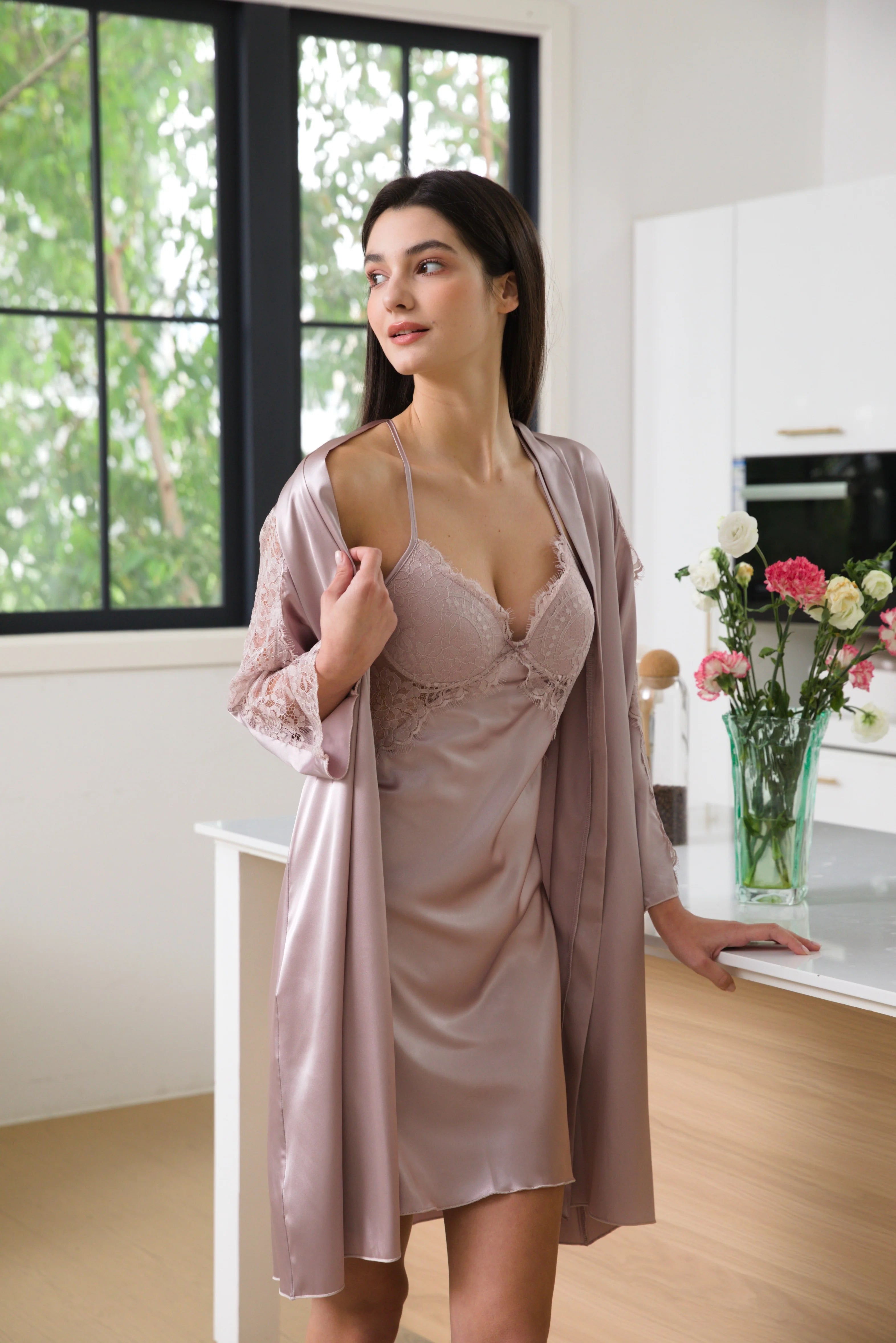 2 Pcs Short Gown-4914