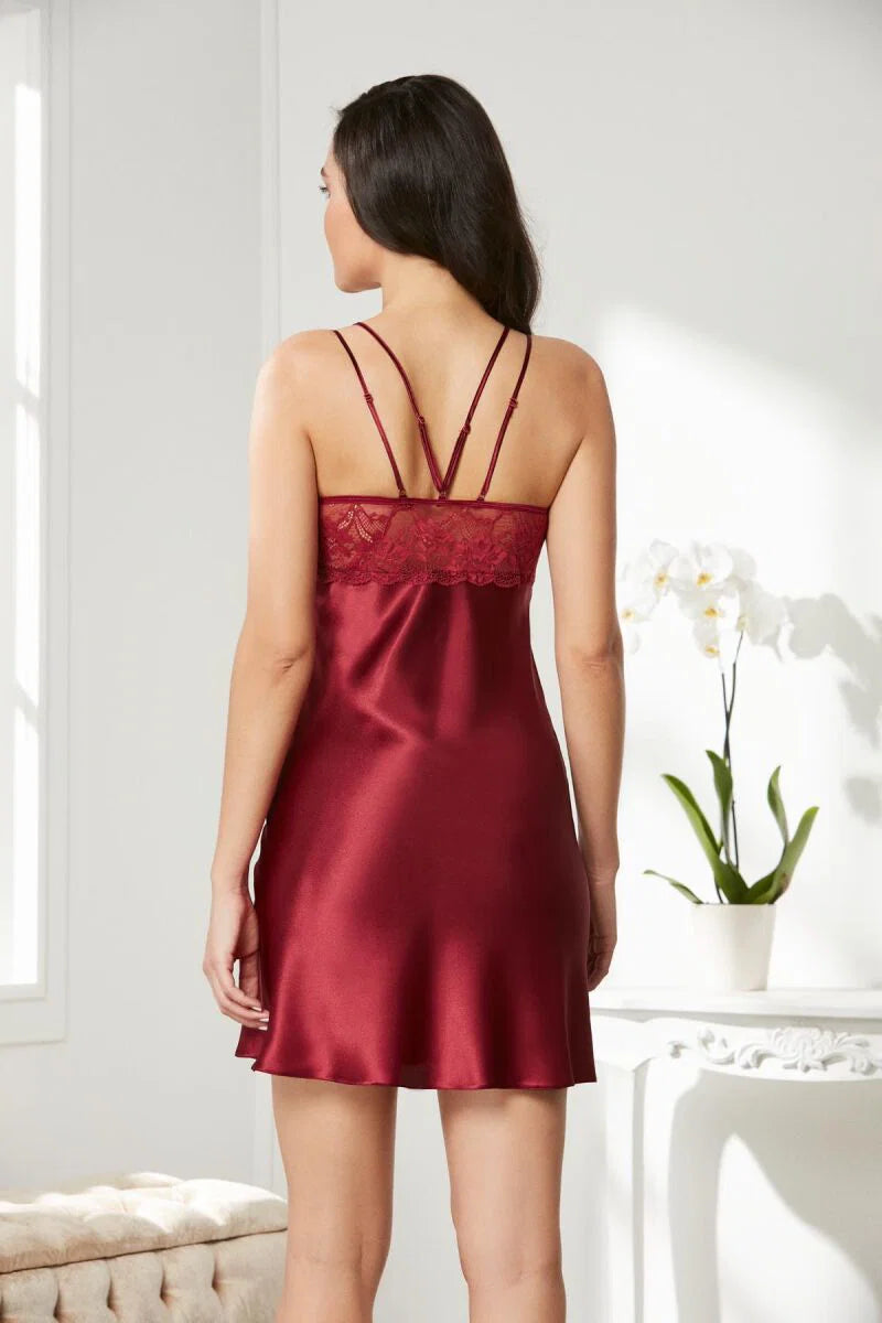 Pierre Cardin 2-Piece Premium Silk Long Gown Set with Inner Slip