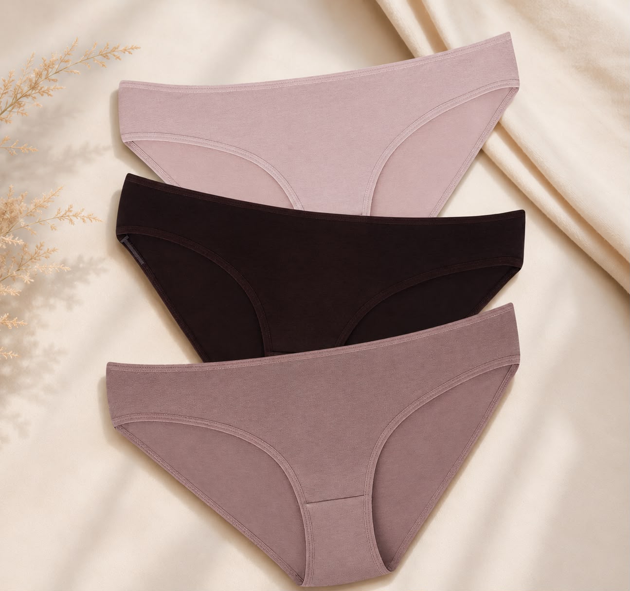 Dominant Turkish Cotton Classic Briefs – Pack of 3 – Sandstone