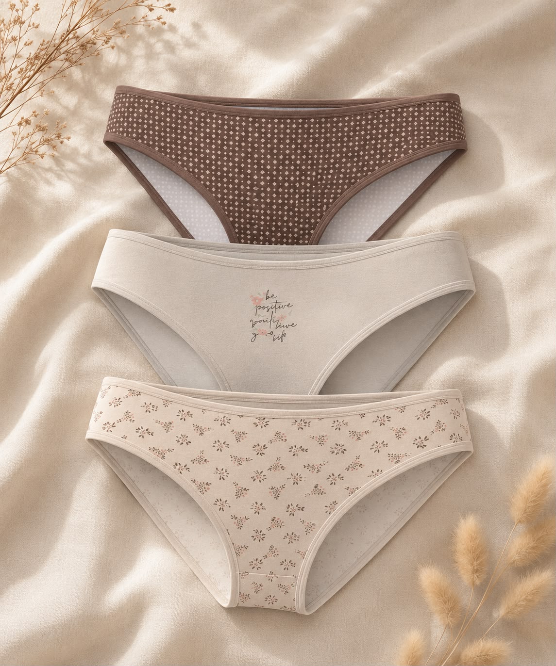Dominant Turkish Cotton Classic Briefs – Pack of 3 – Café Crème