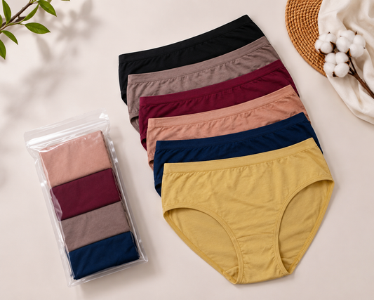 Cotton High Leg Panty Pack of 3