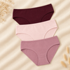 Dominant Turkish Cotton Plus Size Comfort Briefs – Pack of 3 – Burgundy Blush Mauve