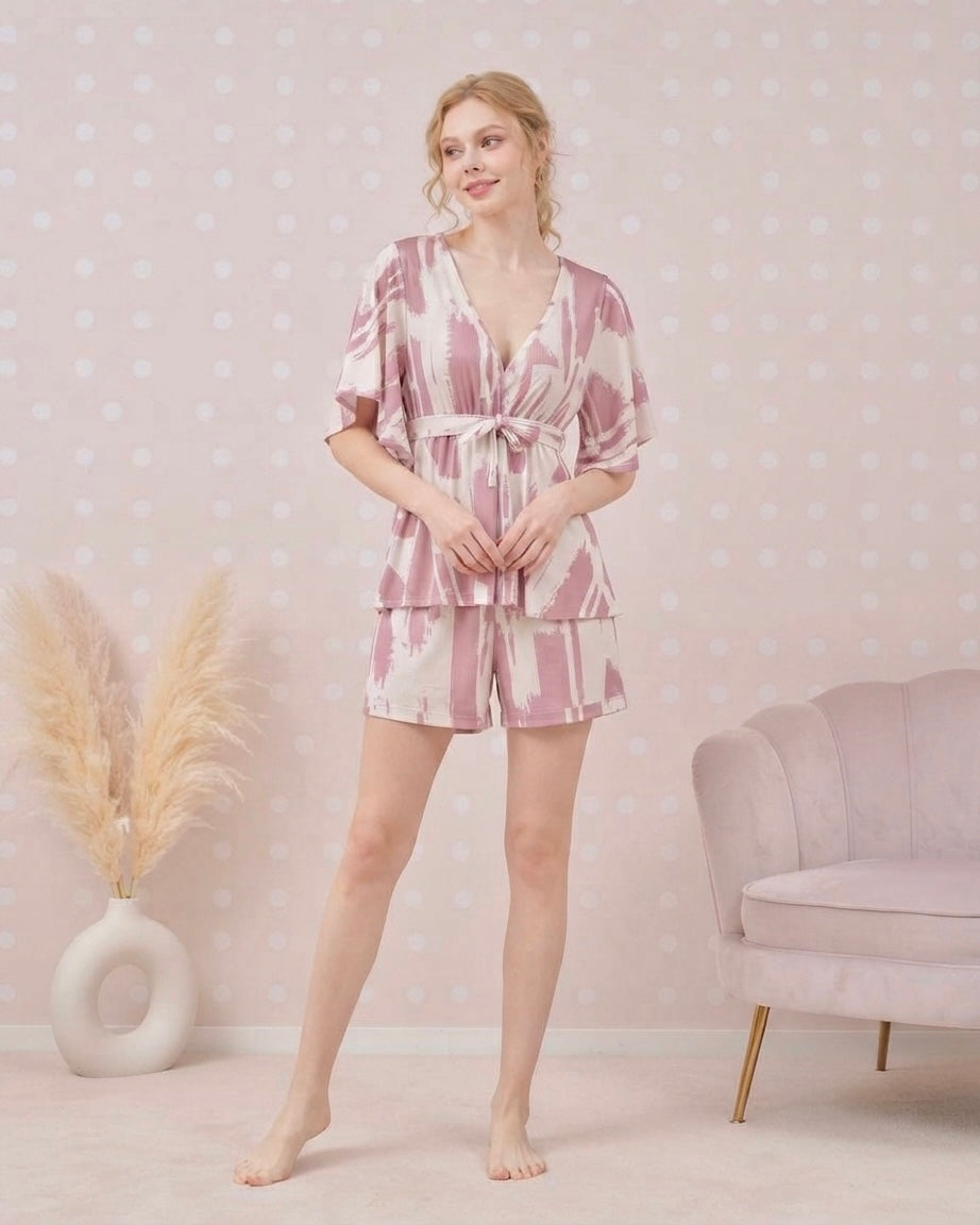 Serene Bloom Lounge Set – Blush Whisper