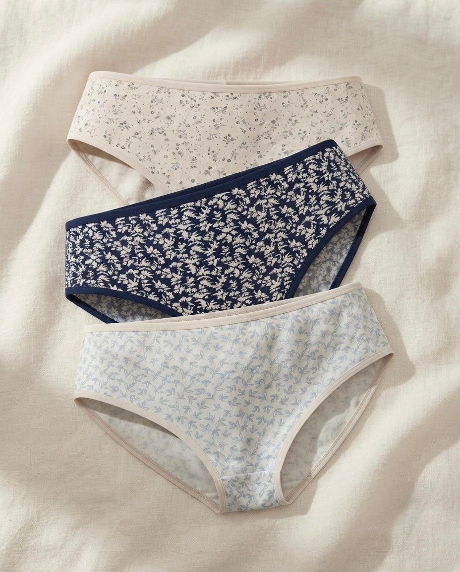 Dominant Turkish Cotton Classic Briefs – Pack of 3 – Blue Meadow