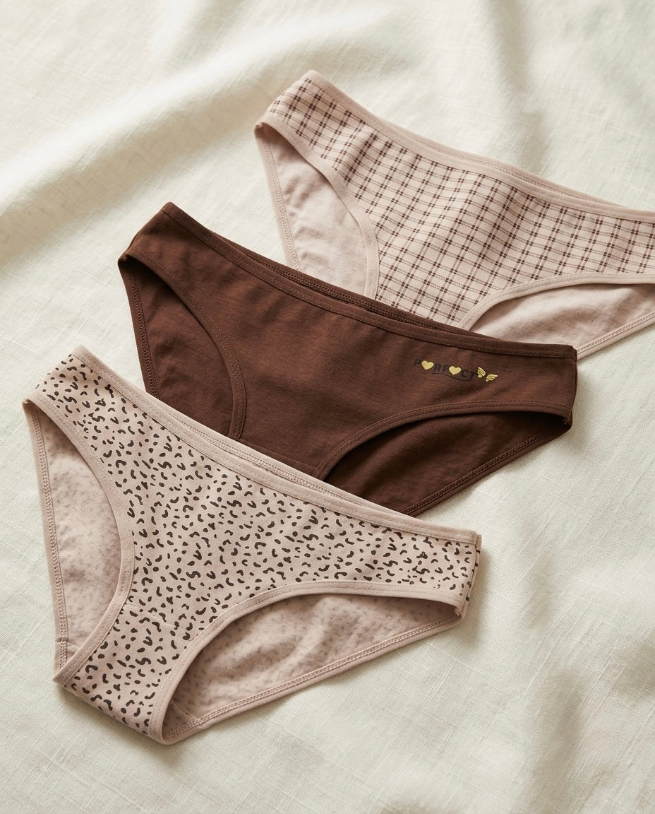 Dominant Turkish Cotton Classic Briefs – Pack of 3 – Cocoa Whisper