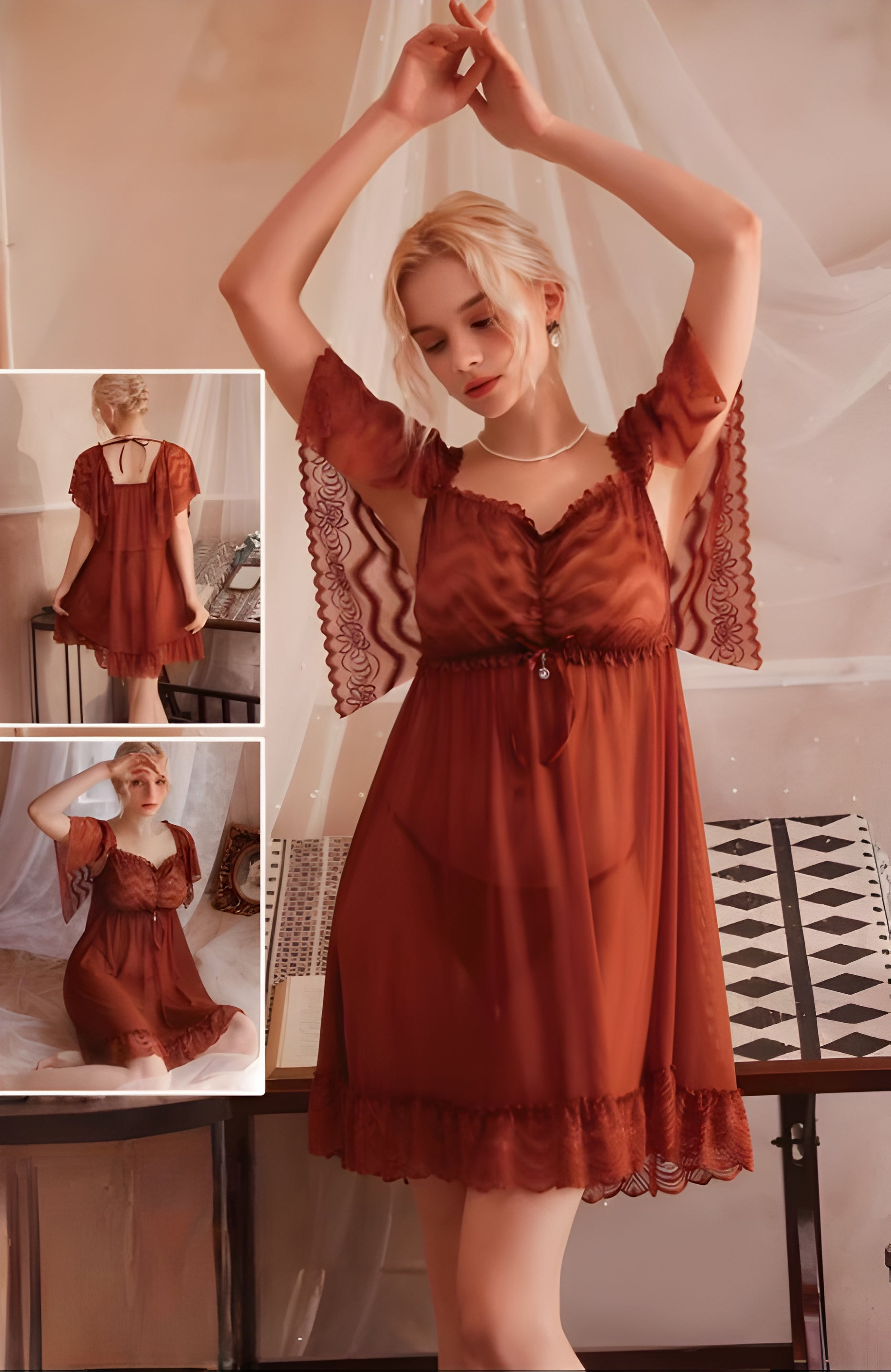 1 Pcs Short Nighty-1575