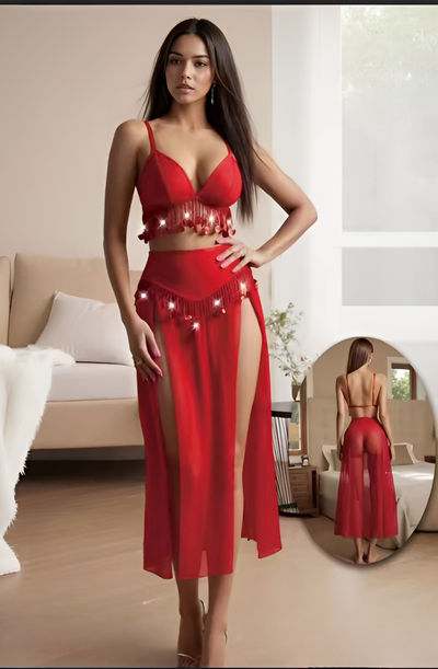 2 Pcs Fancy Nighty-25029