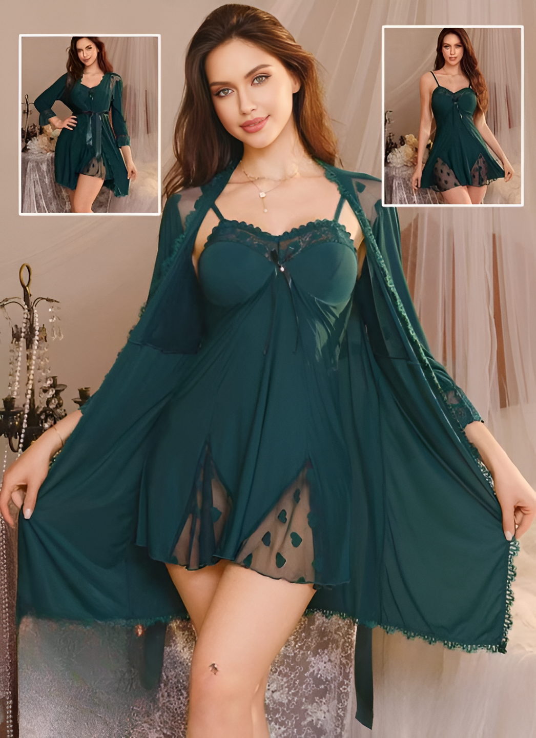 2 Pcs Short Nighty-3090