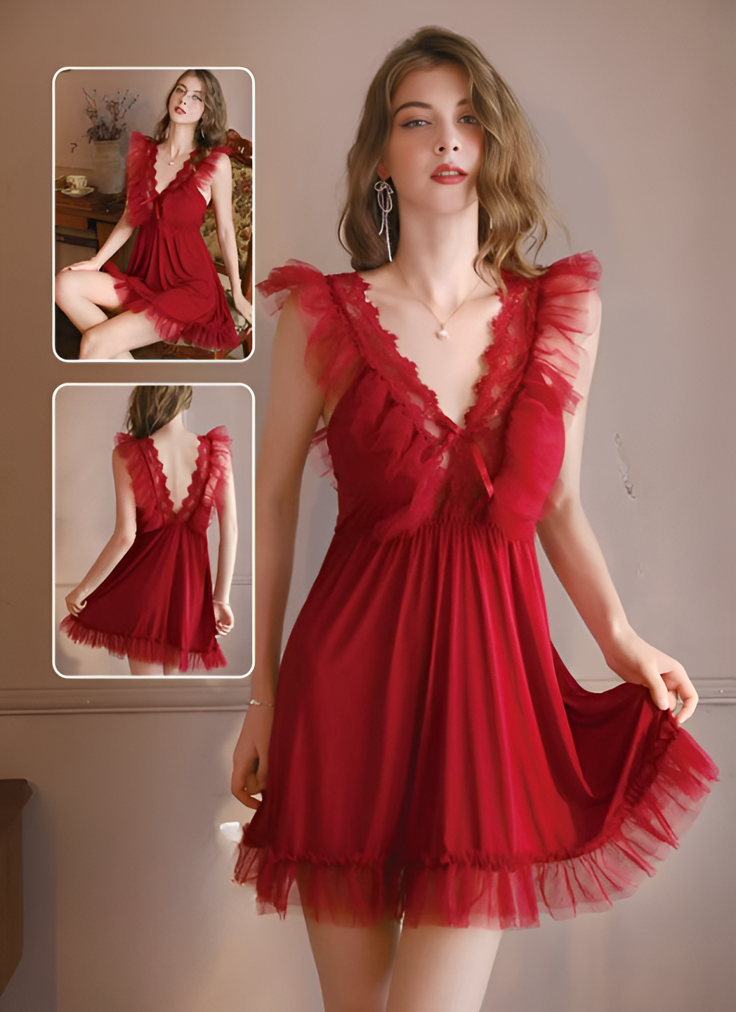 1 Pcs Short Nighty-2208