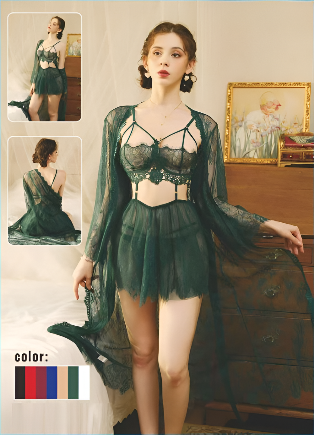2 Pcs Short Nighty-2035-K