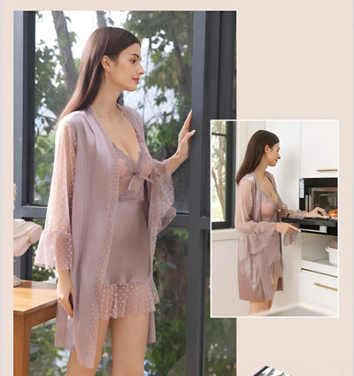 2 Pcs Short Gown-36811