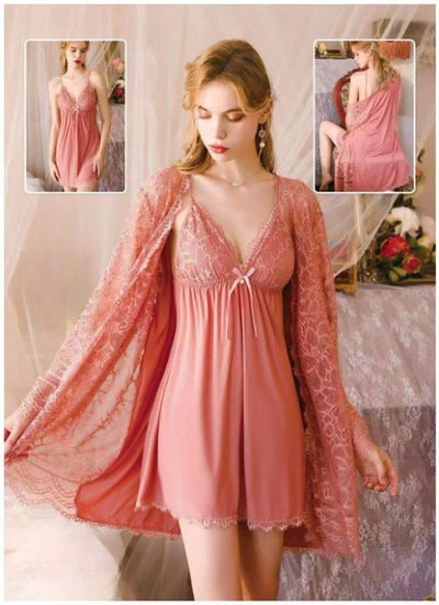 2 Pcs Short Nighty-3073